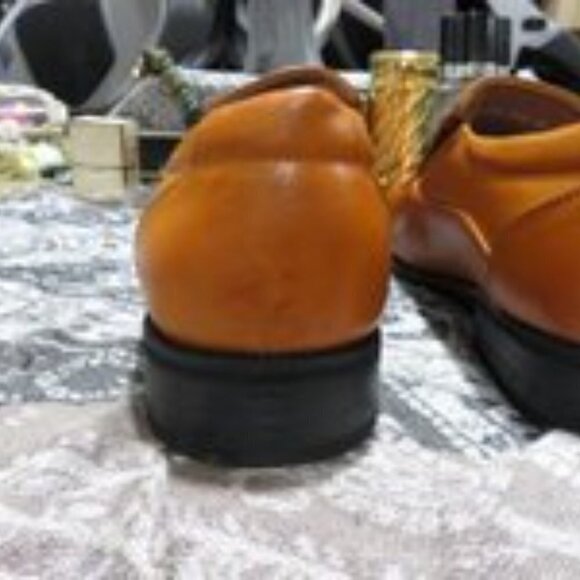 AMAPO Men's Square Toe Dress Shoes slip on Classic Business Men Oxfords 12 US - Picture 4 of 12